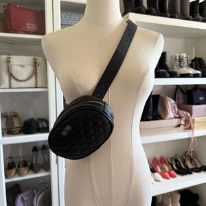 NWOT Steve Madden Black Quilted Belt Bag